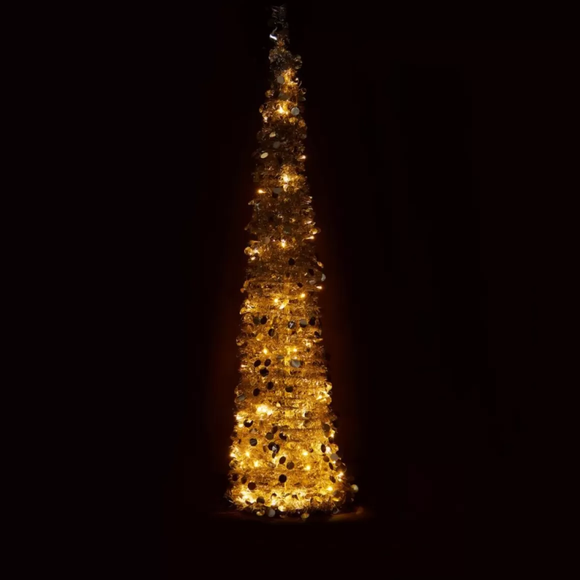 Winter Lane As Is 6' Illuminated Slim Tinsel Pop-Up Christmas Tree