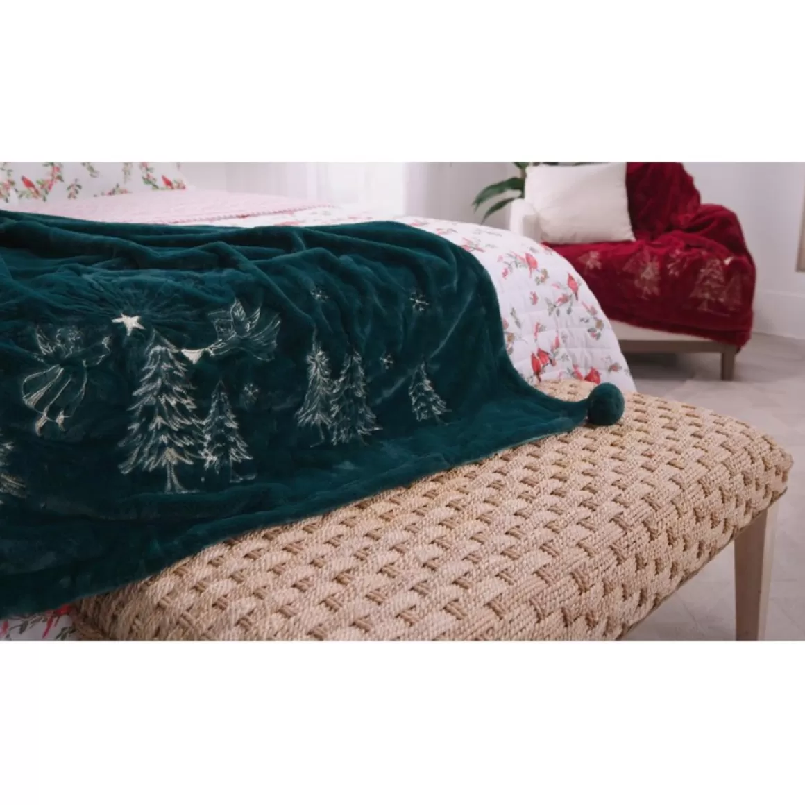 august & leo Oversized Faux Fur Angelic Winter Throw