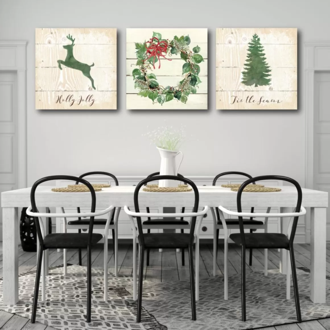 Courtside Market Holly Jolly 30X30 Canvas Wall Art