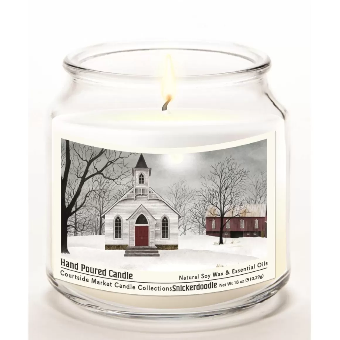 Courtside Market Soy Candle W/ Essential Oils + Lid - Love One Another