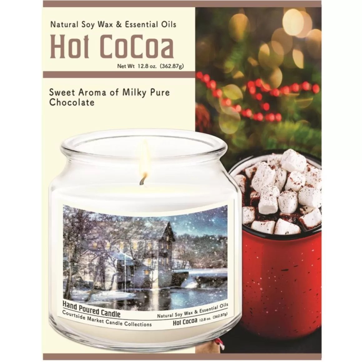 Courtside Market Winter Wonderland Infused Soy Candle In Glass Jar
