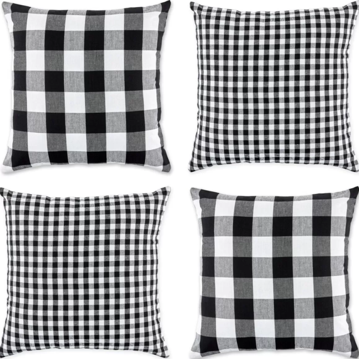Design Imports Gingham Buffalo Check Pillow Covers Set Of 4
