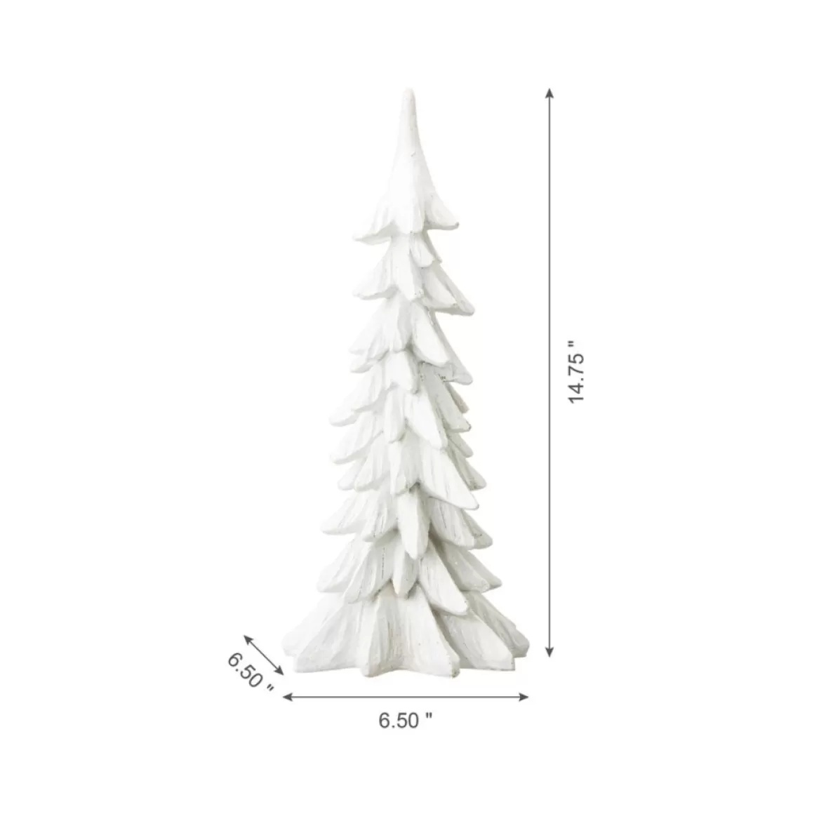 Glitzhome 14.75" Resin Christmas Table Tree Decor