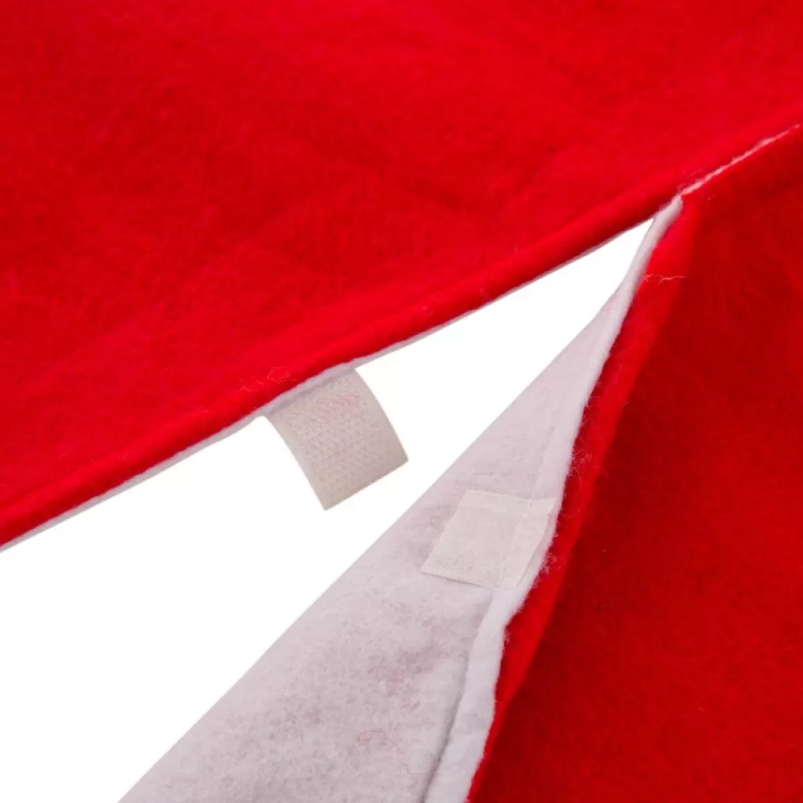 Glitzhome 48In D Red And White Felt Christmas Tree Skirt