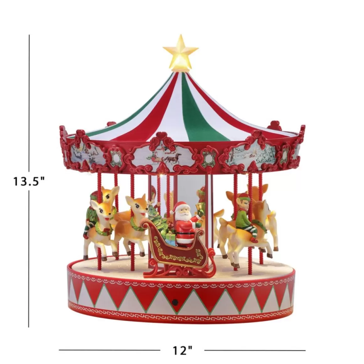 Mr. Christmas 13.5" Vintage Carousel