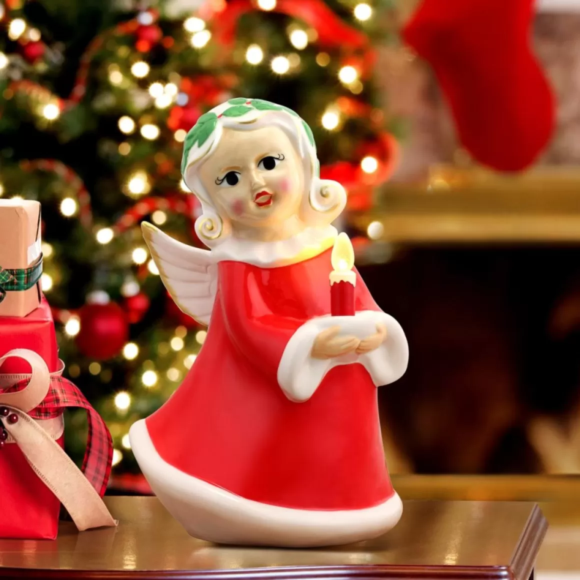 Mr. Christmas Nostalgic Holiday Figure With Led Lights And Timer