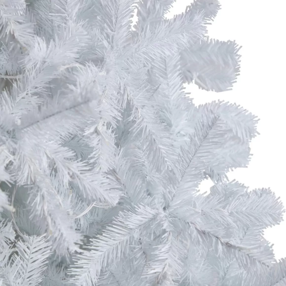 Nearly Natural 9 Ft. White Christmas Tree With 650 Led Lights