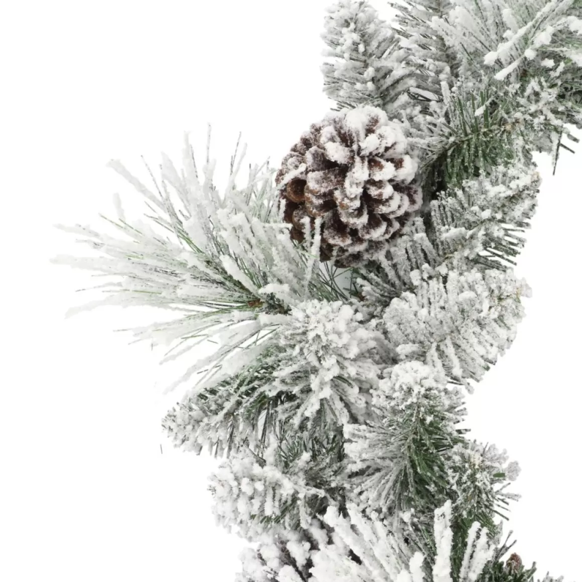 Puleo International 24" Flocked Berkshire Spruce Wreath With 56 Tips