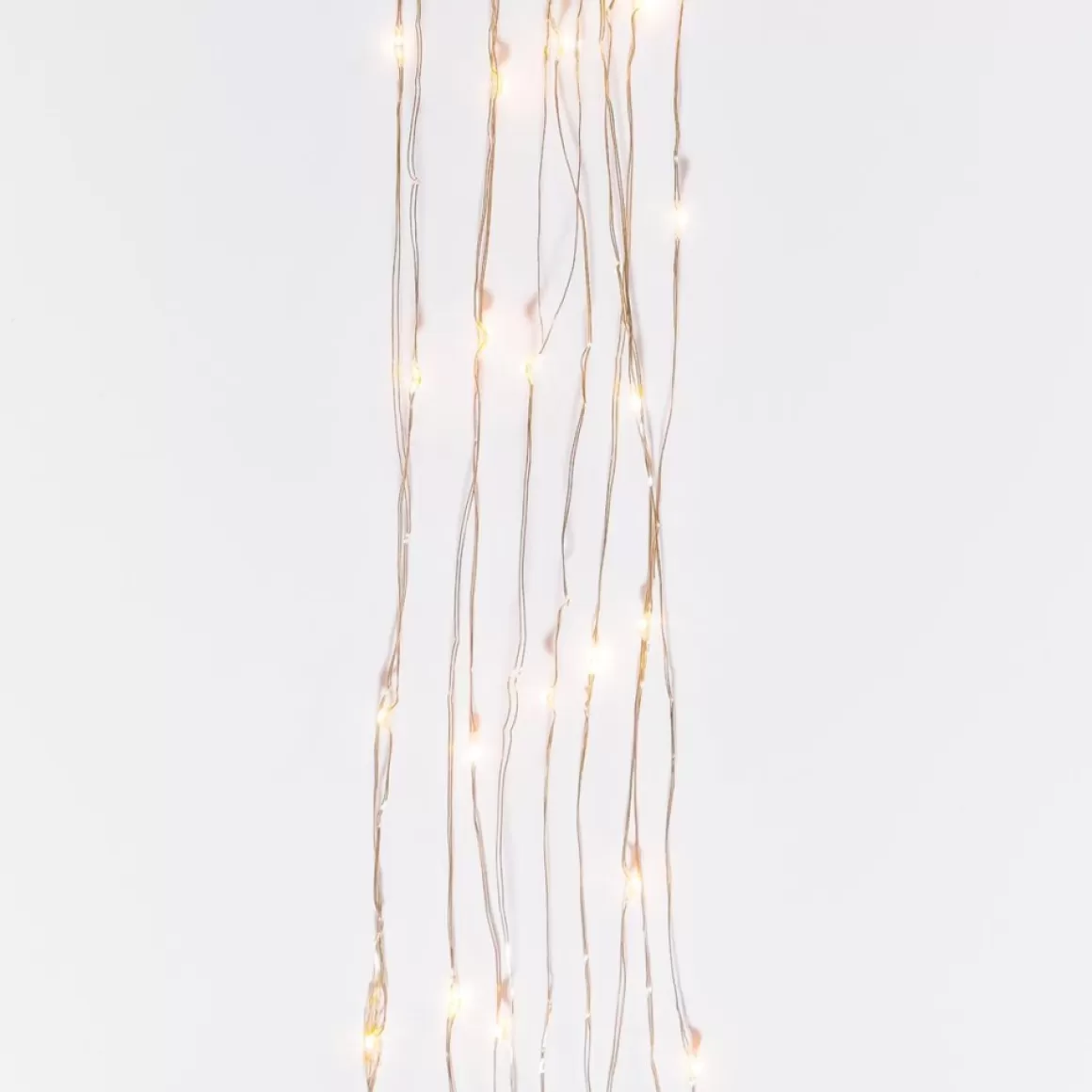 Gerson The Company 6' Warm White Led Light String Spray On Silver Wire
